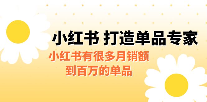 某公众号付费文章《小红书 打造单品专家》小红书有很多月销额到百万的单品-可创副业网