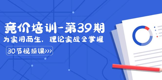 某收费竞价培训-第39期：为实用而生，理论实战全掌握（30节课）-可创副业网