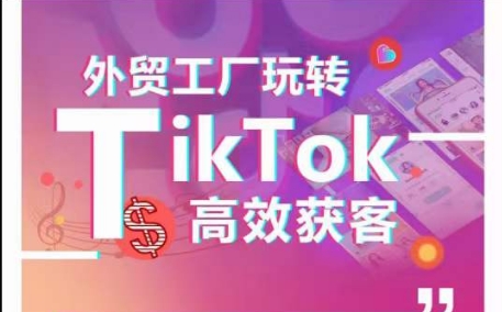 外贸工厂玩转TikTok高效获客，多种引流方式与账号定位技巧，拆解爆款短视频打造成功案例-可创副业网