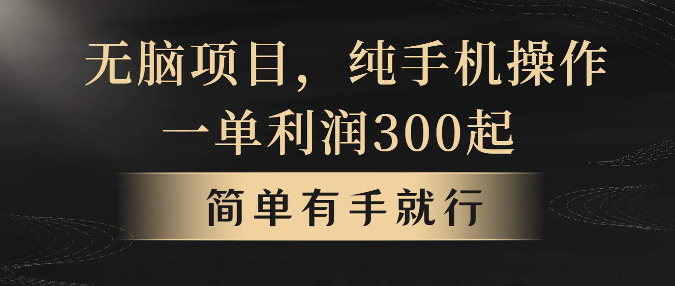 （10699期）无脑项目，一单几百块，轻松月入5w+，看完就能直接操作-可创副业网