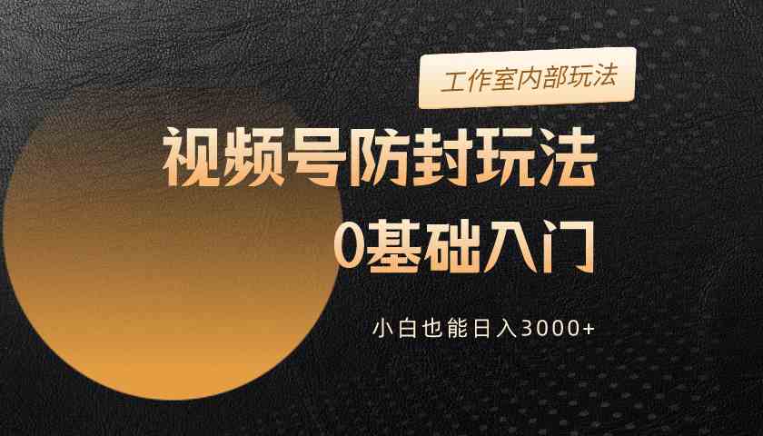 （10107期）2024视频号升级防封玩法，零基础入门，小白也能日入3000+-可创副业网
