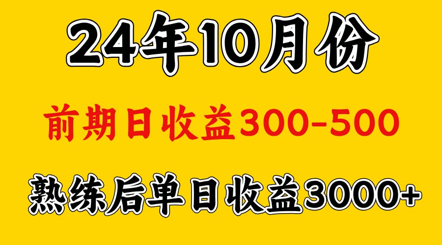 高手是怎么赚钱的.前期日收益500+熟练后日收益3000左右-可创副业网