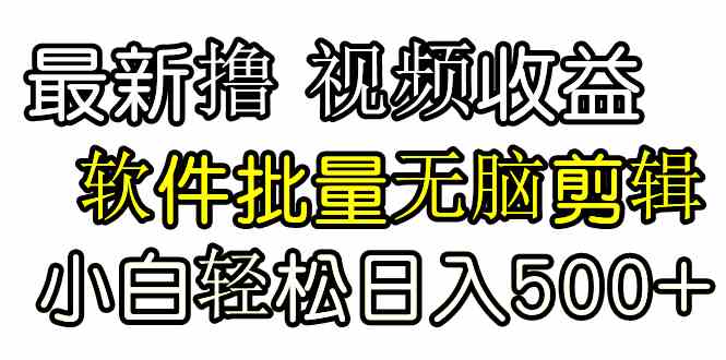 （9569期）发视频撸收益，软件无脑批量剪辑，第一天发第二天就有钱-可创副业网