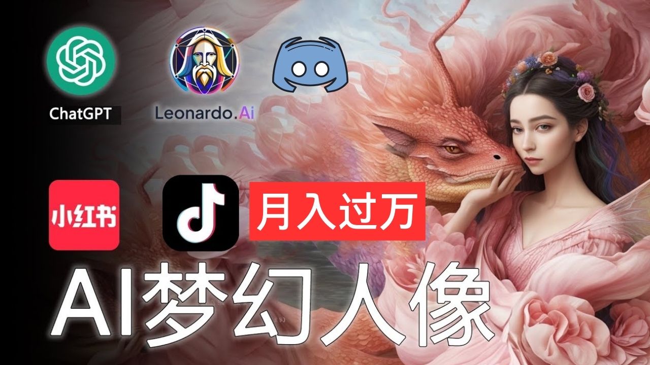 AI摄影梦幻人像：零基础也能月入过万的秘密-可创副业网