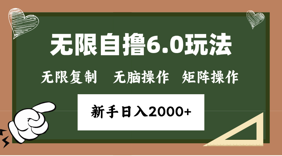 年底项目无限撸6.0新玩法，单机一小时18块，无脑批量操作日入2000+-可创副业网