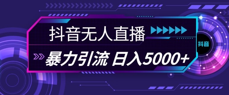 抖音快手视频号全平台通用无人直播引流法，利用图片模板和语音话术，暴力日引流100+创业粉【揭秘】-可创副业网