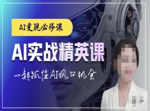 AI实战精英课，chatgptAI实战教程，一起抓住AI风口的机会-可创副业网