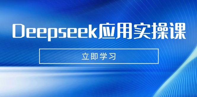 Deepseek应用实操课：AI制作数字妈妈、写真、短视频，辅导作业，PPT制作等-可创副业网