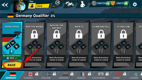 疯狂技能越野摩托车3内置菜单