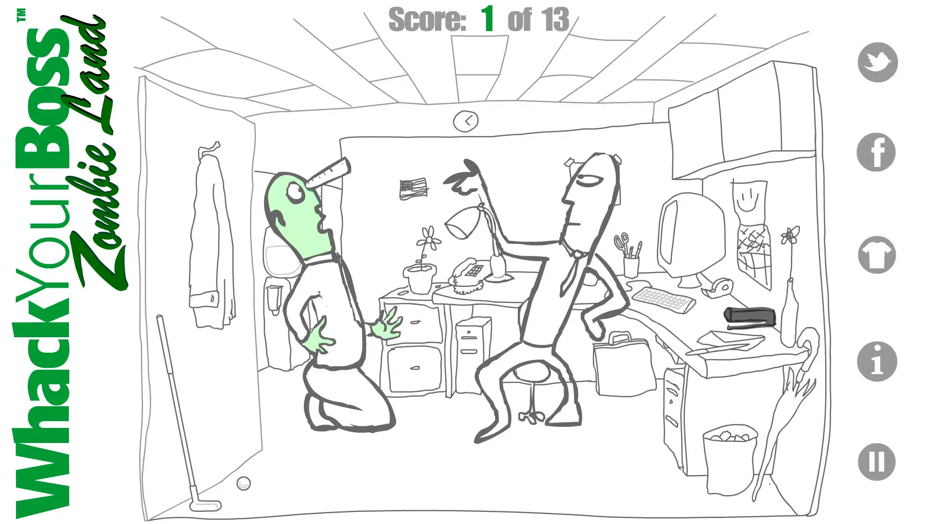 痛扁僵尸老板手游-可创游戏社区